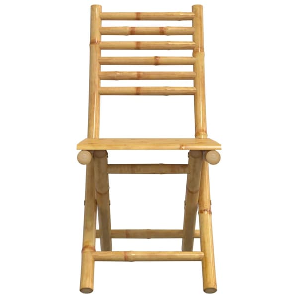 Hopfällbara trädgårdsstolar 6 st 43x54x88 cm bambu