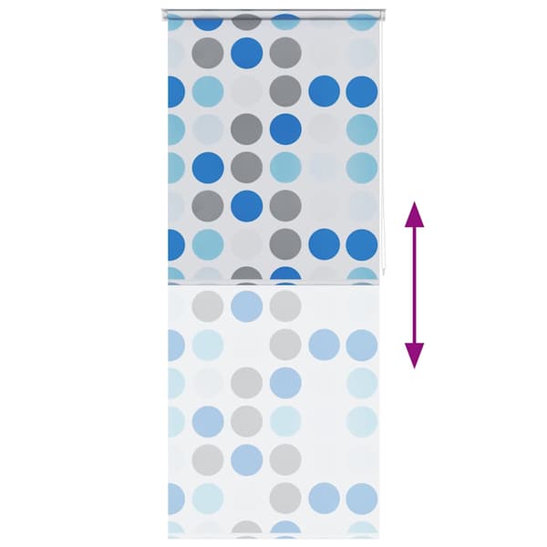Rullgardin för dusch 80x240 cm cirkel
