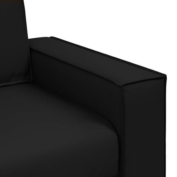 Soffstol Svart 100 cm Konstläder