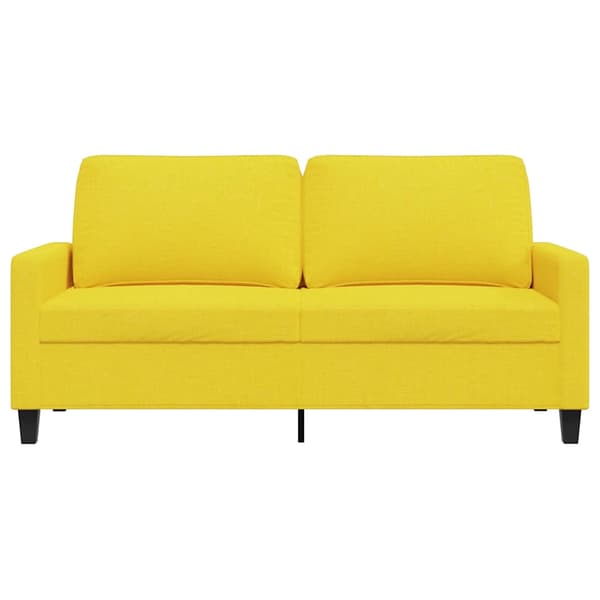 2-sitssoffa ljusggul 140 cm tyg