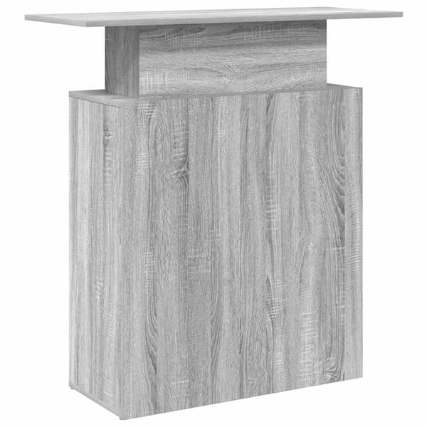 Receptionsdisk grå sonoma 100x40x104 cm konstruerat trä