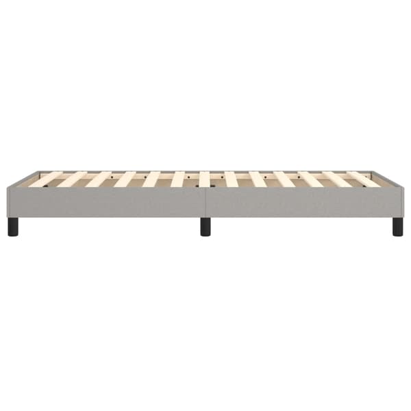 Boxspring-sängram ljusgrå 100x200 cm tyg