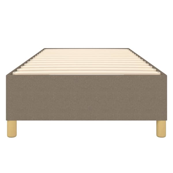 Boxspring-sängram Taupe 90x200 cm tyg