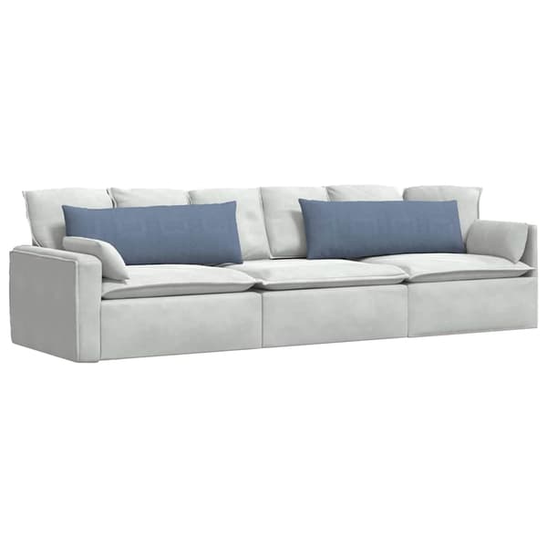 Sofakuddar 2 pcs Blå 120 x 40 cm Kordread tyg