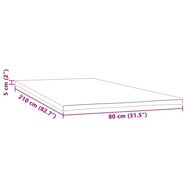 Madrasskydd 80x210x5 cm