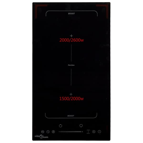 Flexizone induktionshäll med 2 plattor touchkontroll 3500W