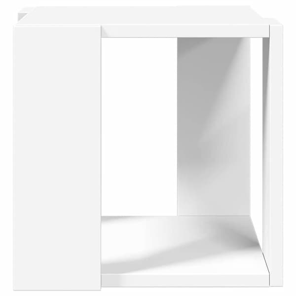 Soffbord vit 32x32x30 cm konstruerat trä
