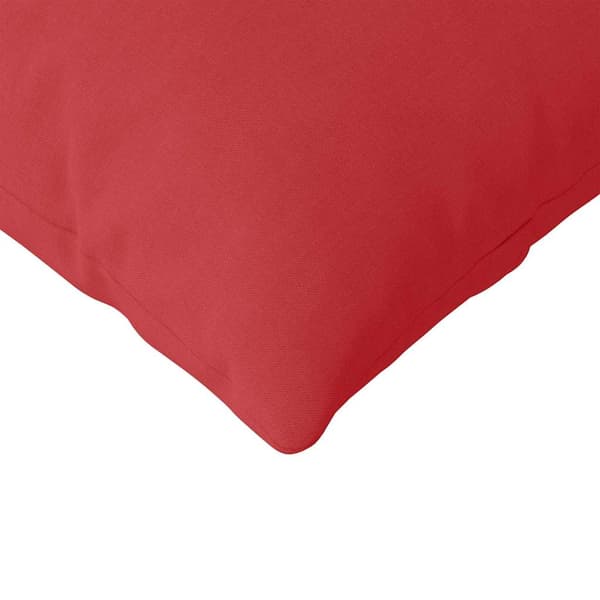 Sofakuddar 2 pcs Röd 120 x 40 cm tyg