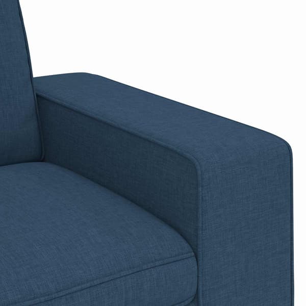 Soffa Blå 222 x 80 x 82 cm tyg