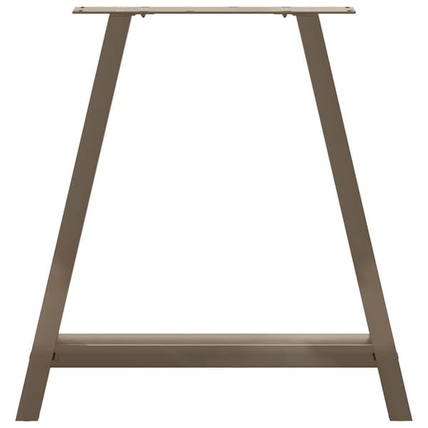 Matbordsben A-formade 2 st 70x(72-73) cm stål