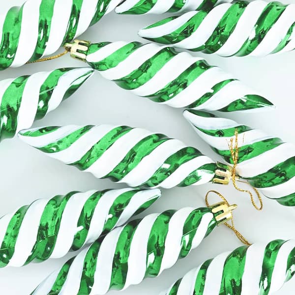Jul Spiralformad Kula 40 pcs Grön Plast