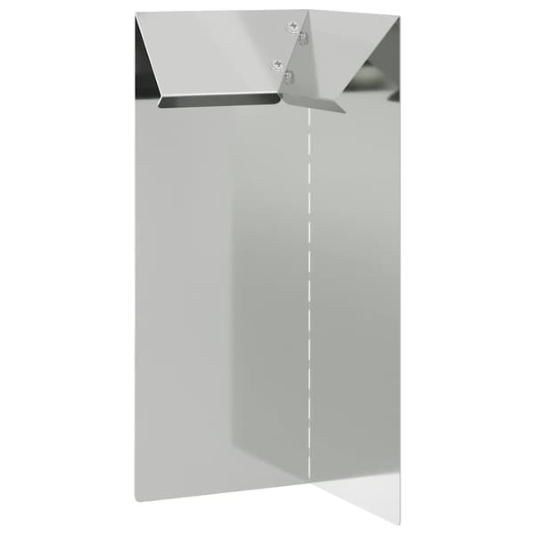 Snigelfence 10 x 10 x 25 cm Galvaniserat Stål Silver