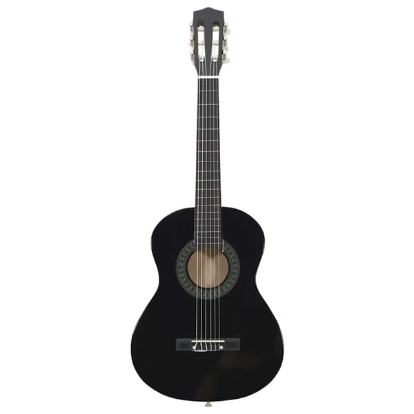 Gitarr för nybörjare och barn klassisk svart 1/2 34"