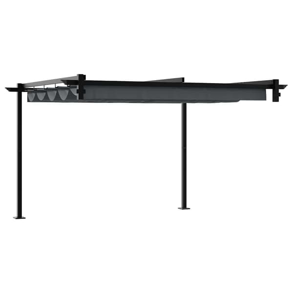 Paviljong 300 x 300 x 200 cm Antracit Polyester