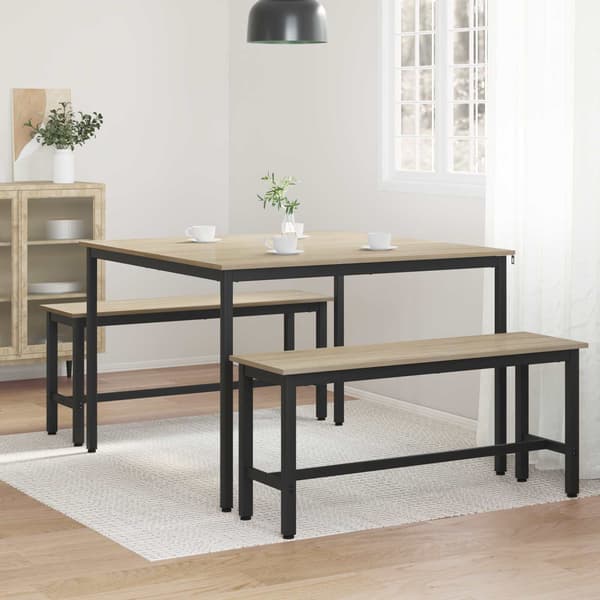 Matbord 110 x 110 x 75 cm METALL