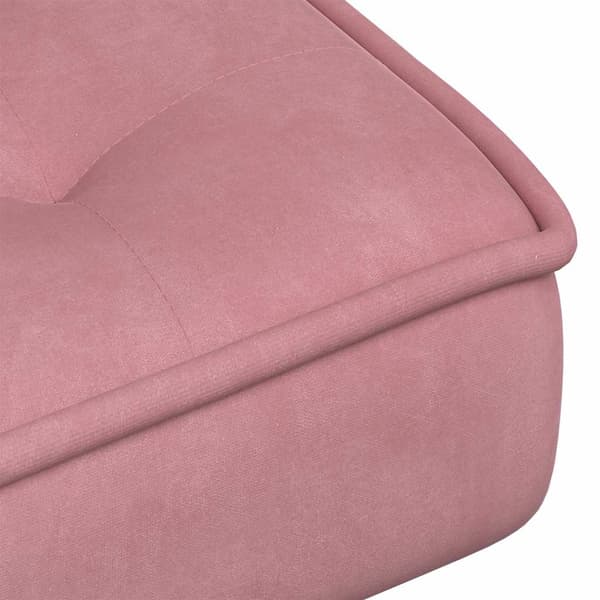 Vilstol rosa 64x74x84 cm sammet