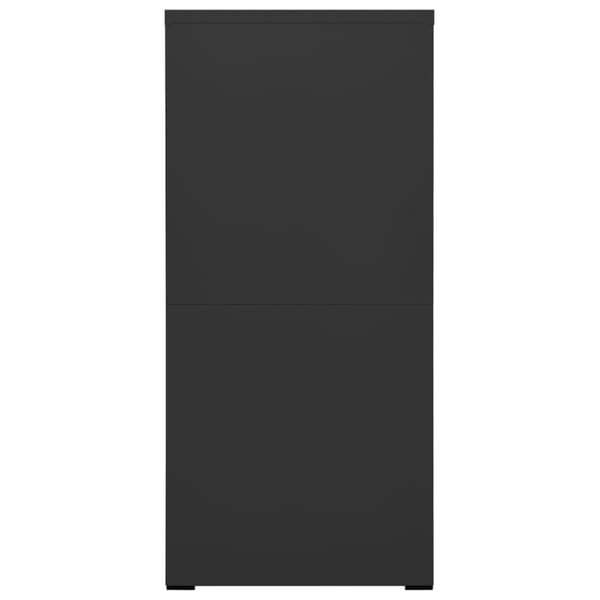 Dokumentskåp antracit 46x62x133 cm stål