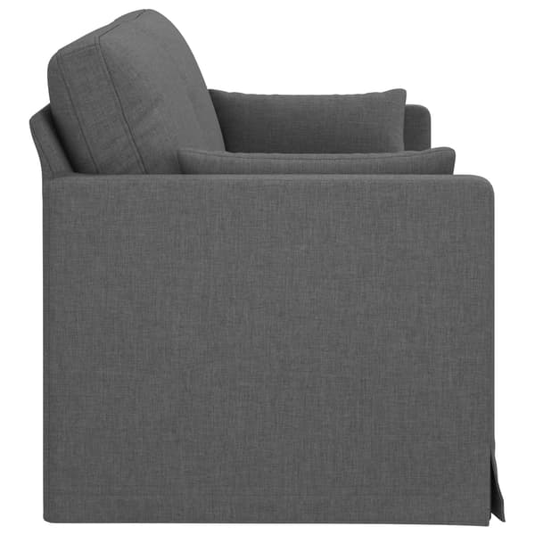 Soffa Mörkgrå 198 x 78 x 80 cm tyg
