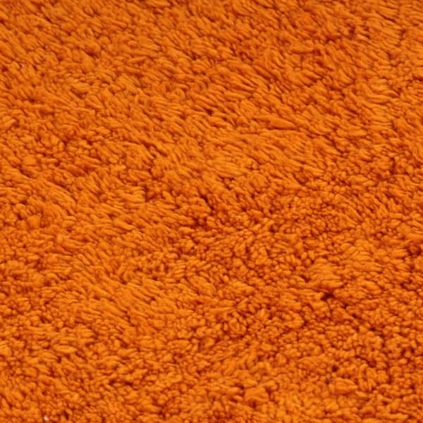 Badrumsmattor 3 st tyg orange