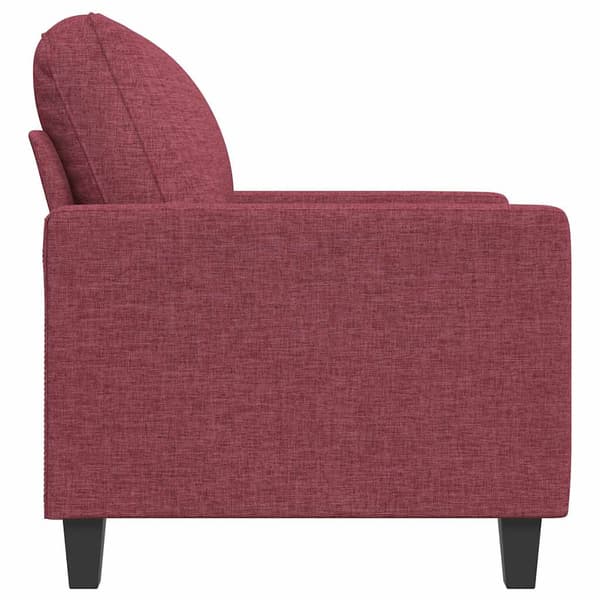 Fåtölj vinröd 60 cm tyg