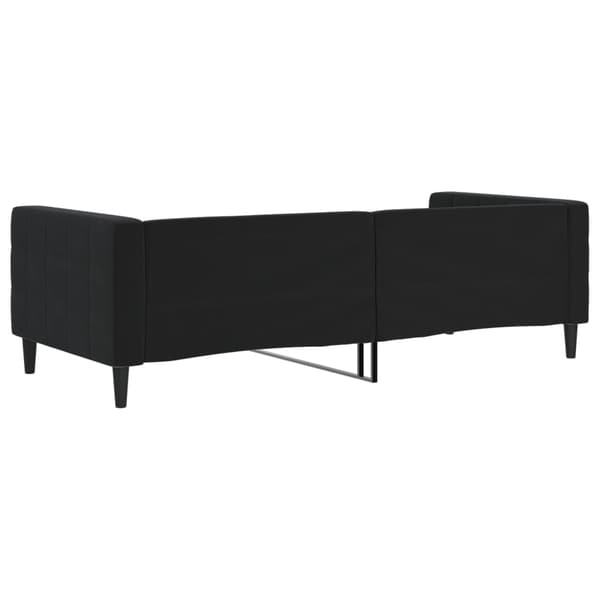 Dagbädd svart 90x190 cm sammet
