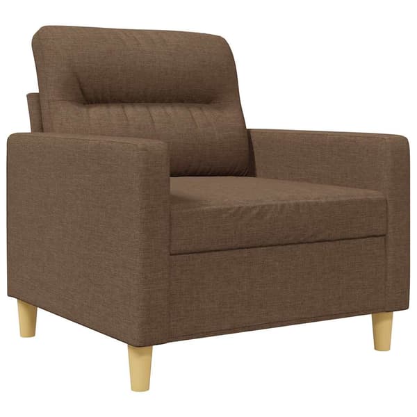 Fåtölj brun 60 cm tyg