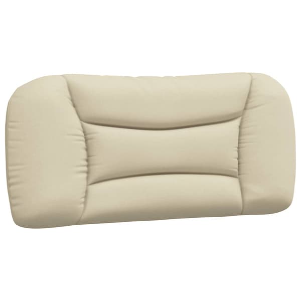 Headboard Cushion "Hvar" Cream 80 cm Fabric