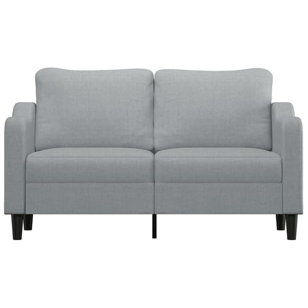 2-sitssoffa ljusgrå 140 cm tyg