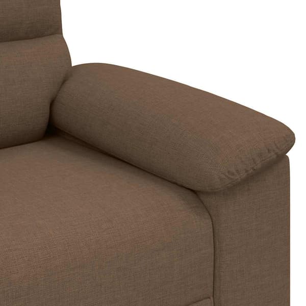 2-sitssoffa brun 160x81x84 cm tyg