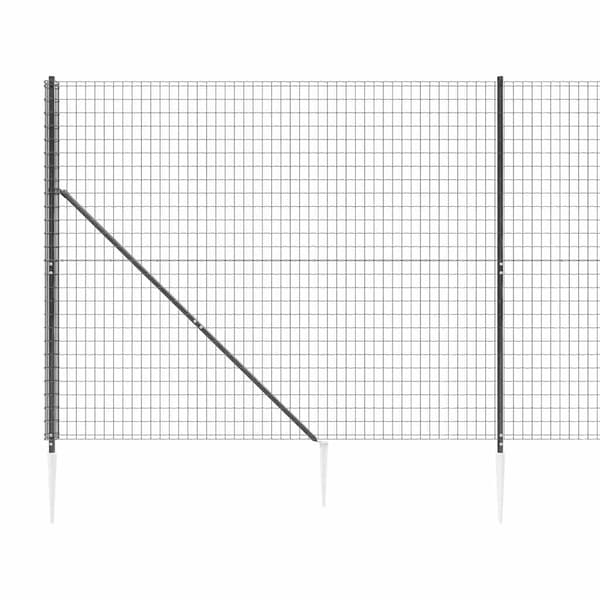 Stängsel med markspett antracit 1,4x10 m