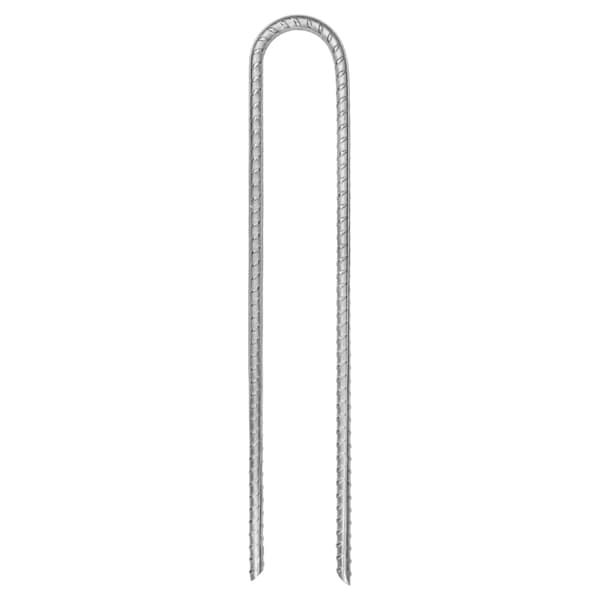 Tältpinnar 12 st U-formade 30 cm Ø7 mm galvaniserat stål