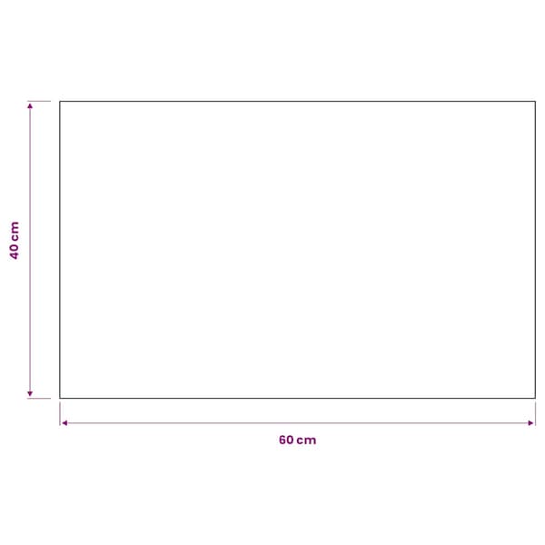 Dörrmatta rektangulär tuftad svart 40x60 cm