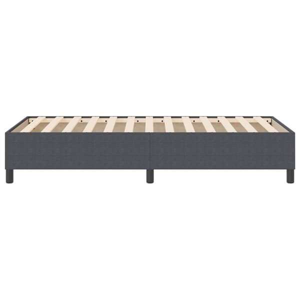Plattform sängram Mörkgrå 100 x 200 cm Kordread tyg