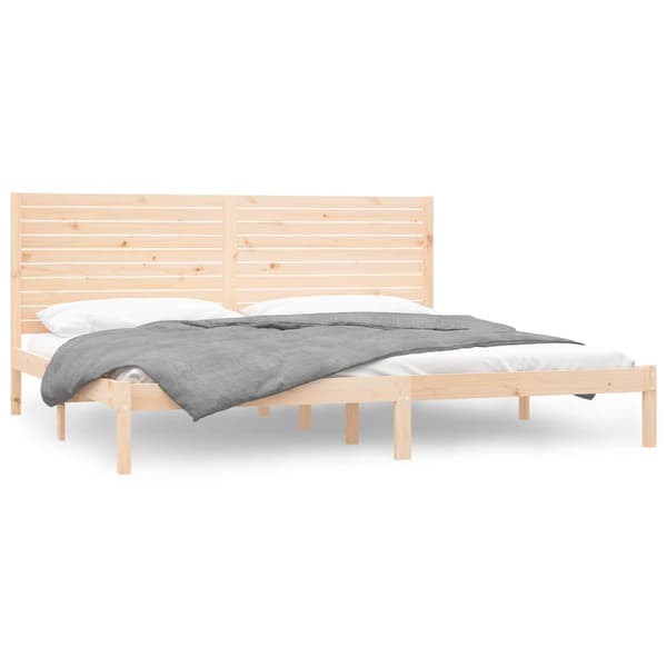 Sängram massivt trä 200x200 cm