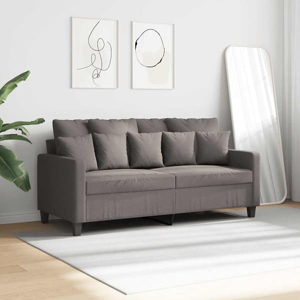 2-sitssoffa taupe 140 cm tyg