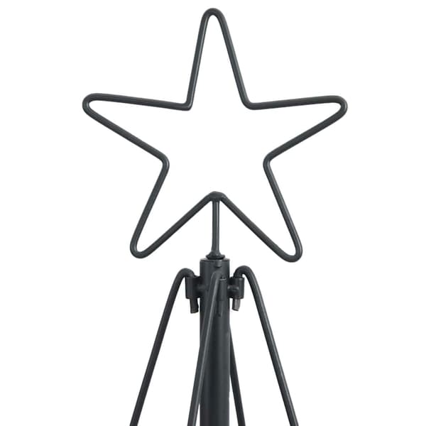 Julcone-träd med stativ Svart 154 cm Stål