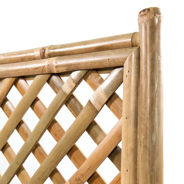 Odlingslåda med spaljé upphöjd bambu 40 cm