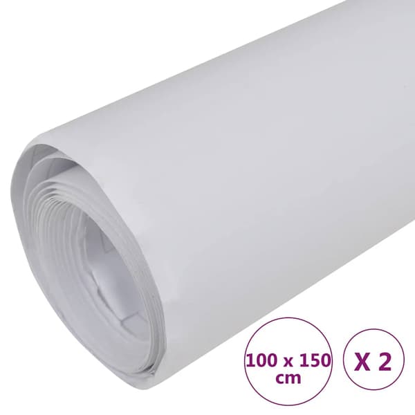 Bilfoliering 2 st matt vit 100x150 cm