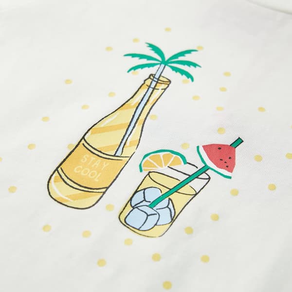 T-shirt för barn ecru 128