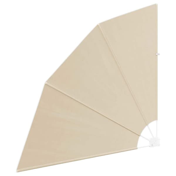 Balkongskärm 140 x 140 cm Polyester Beige