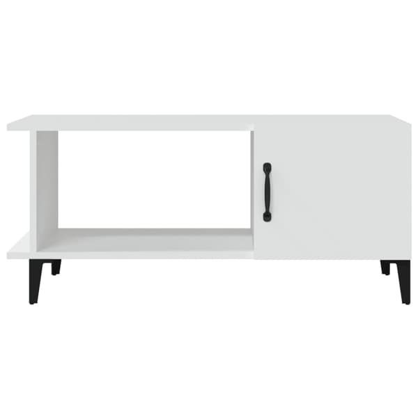 Soffbord vit 90x50x40 cm konstruerat trä
