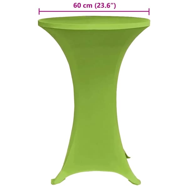Bordsöverdrag 4 st 60 cm stretch grön