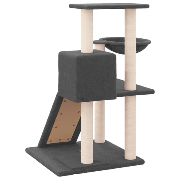 Klösträd med sisalpelare mörkgrå 82 cm