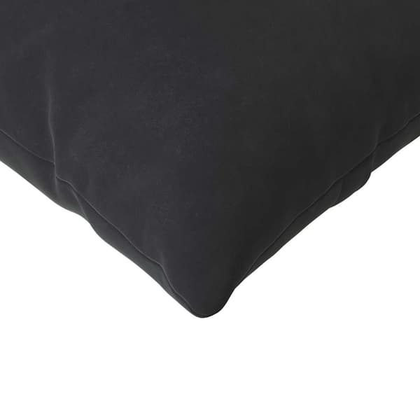 Sofakuddar 2 pcs Svart 200 x 40 cm Kordread tyg