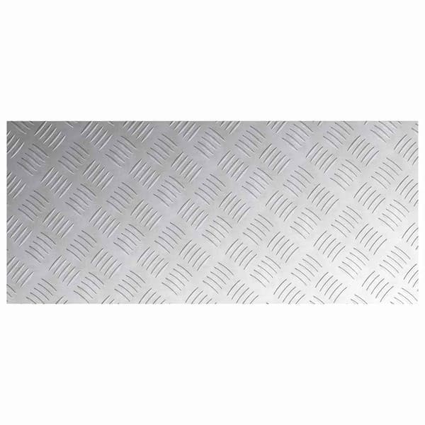 Trappsteg Rektangulär 4 pcs Silver 90 x 40 cm Aluminium