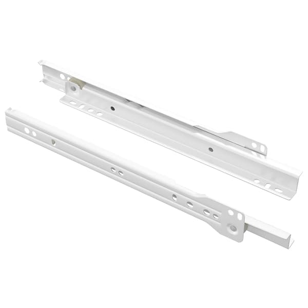 Lådräls 2 pcs Vit 250 mm Stål