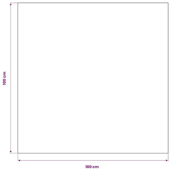 5 Bordsdukar Vit 100 x 100 cm