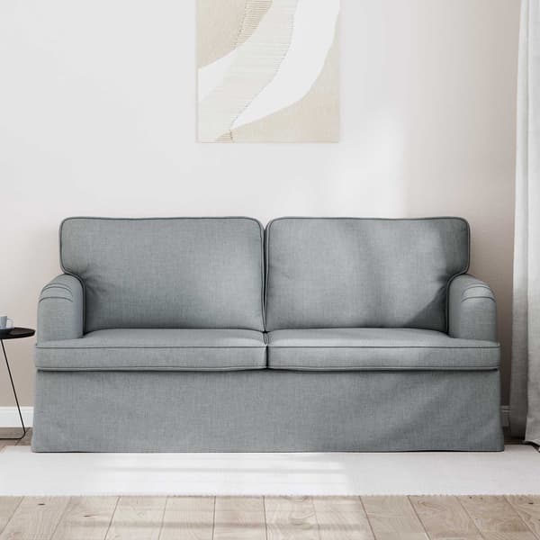 Soffa Ljusgrå 162 x 80 x 85 cm tyg