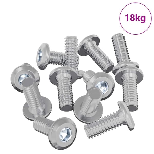 Huvudlås Skruv 3600 pcs Silver Stål