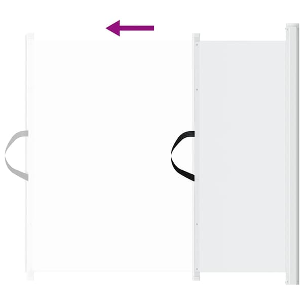 Infällbar husdjursgrind vit 102,5x125 cm